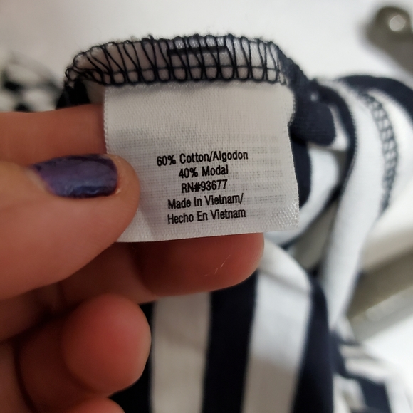 A.n.a Summer Black/White Dress Size Large.Pit to pit approx: 17 inches Right - Picture 7 of 9